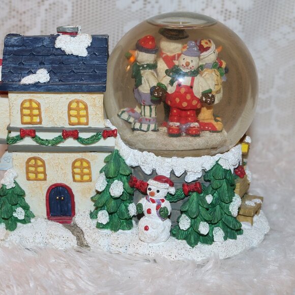 vintage snowman snowglobe musical Frosty the Snowman heavy - Picture 3 of 6